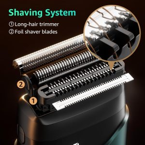 Mbzoey Electric Foil Shavers for Men. Mini Electric Razor.  Emerald Green