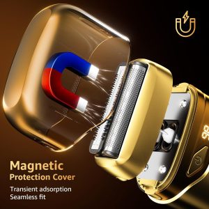 Mbzoey Electric Foil Shavers for Men. Mini Electric Razor. Light Gold